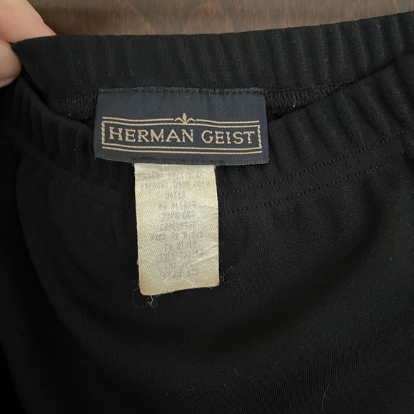 COPY - Vintage Black Maxi Skirt with Slit - Picture 2 of 4